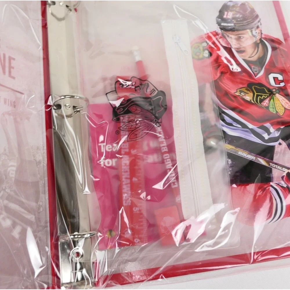 NEW Chicago Blackhawks 3 Ring Binder Folder Patrick Kane / Toews / Keith Edition